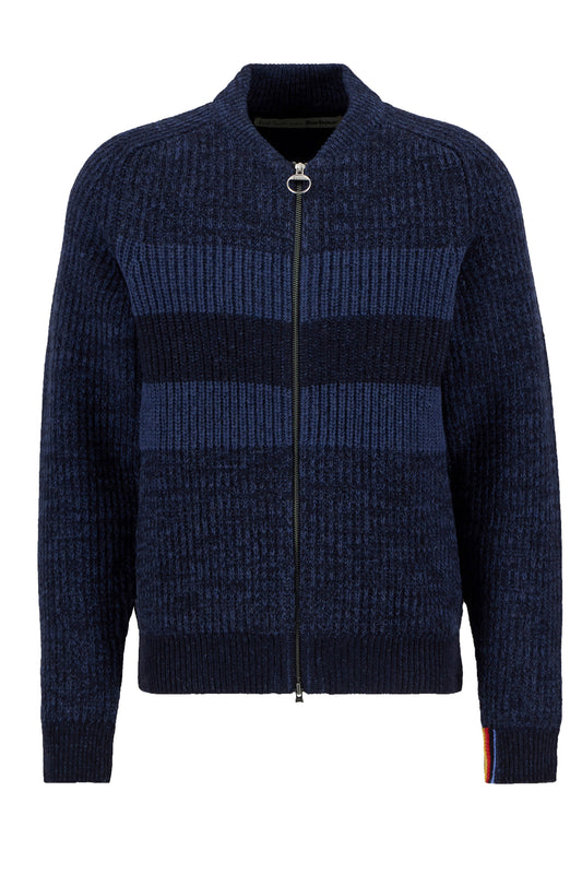 Barbour x Paul Smith Knitted Bomber Navy