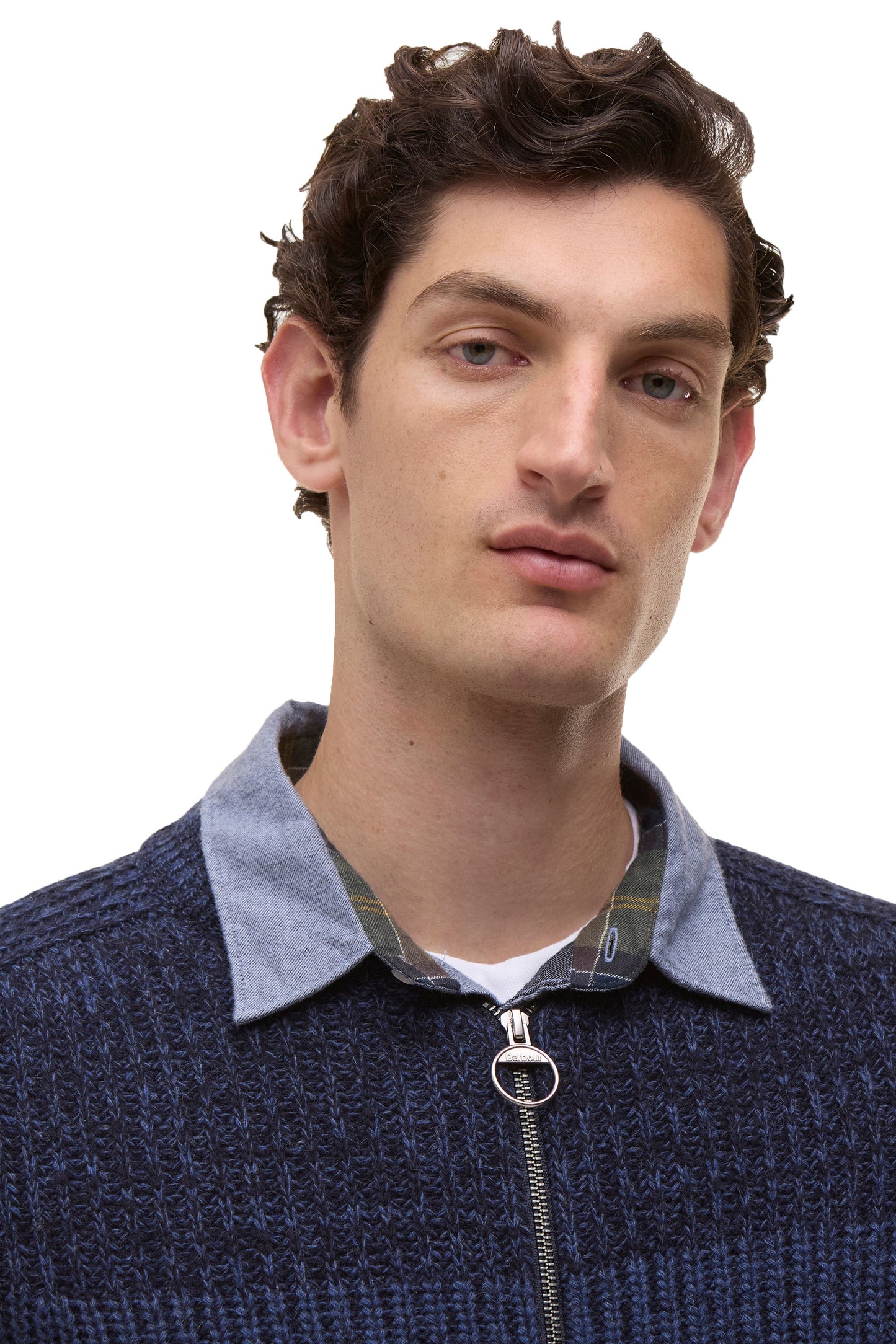 Barbour x Paul Smith Knitted Bomber Navy