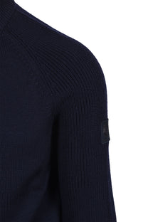 Belstaff Aspect Half Zip Knitwear Dark Ink Belstaff