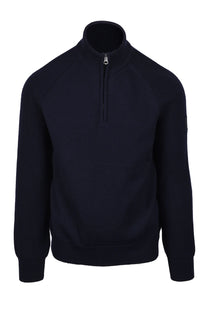 Belstaff Aspect Half Zip Knitwear Dark Ink Belstaff