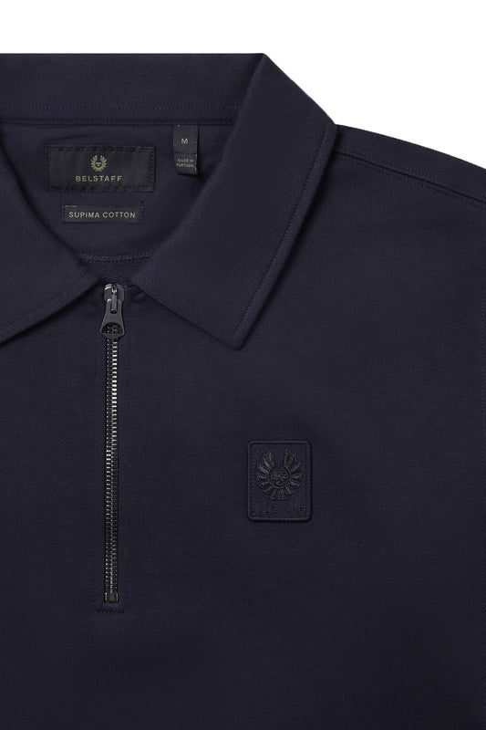 Belstaff Curator Collared Sweatshirt Dark Ink