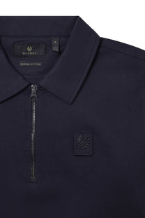 Belstaff Curator Collared Sweatshirt Dark Ink Belstaff