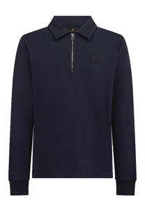Belstaff Curator Collared Sweatshirt Dark Ink Belstaff