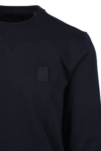 Belstaff Curator Crewneck Sweatshirt Dark Ink Belstaff