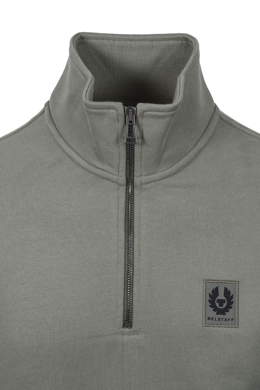 Belstaff Half Zip Sweatshirt Sage Green