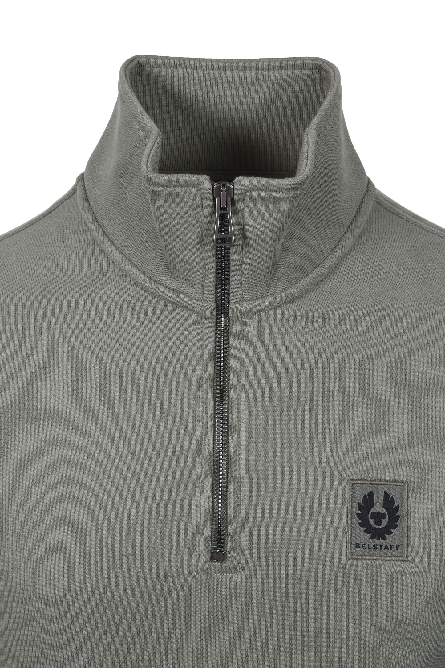 Belstaff Half Zip Sweatshirt Sage Green
