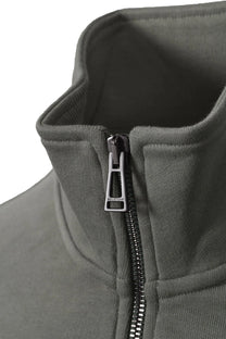 Belstaff Half Zip Sweatshirt Sage Green Belstaff