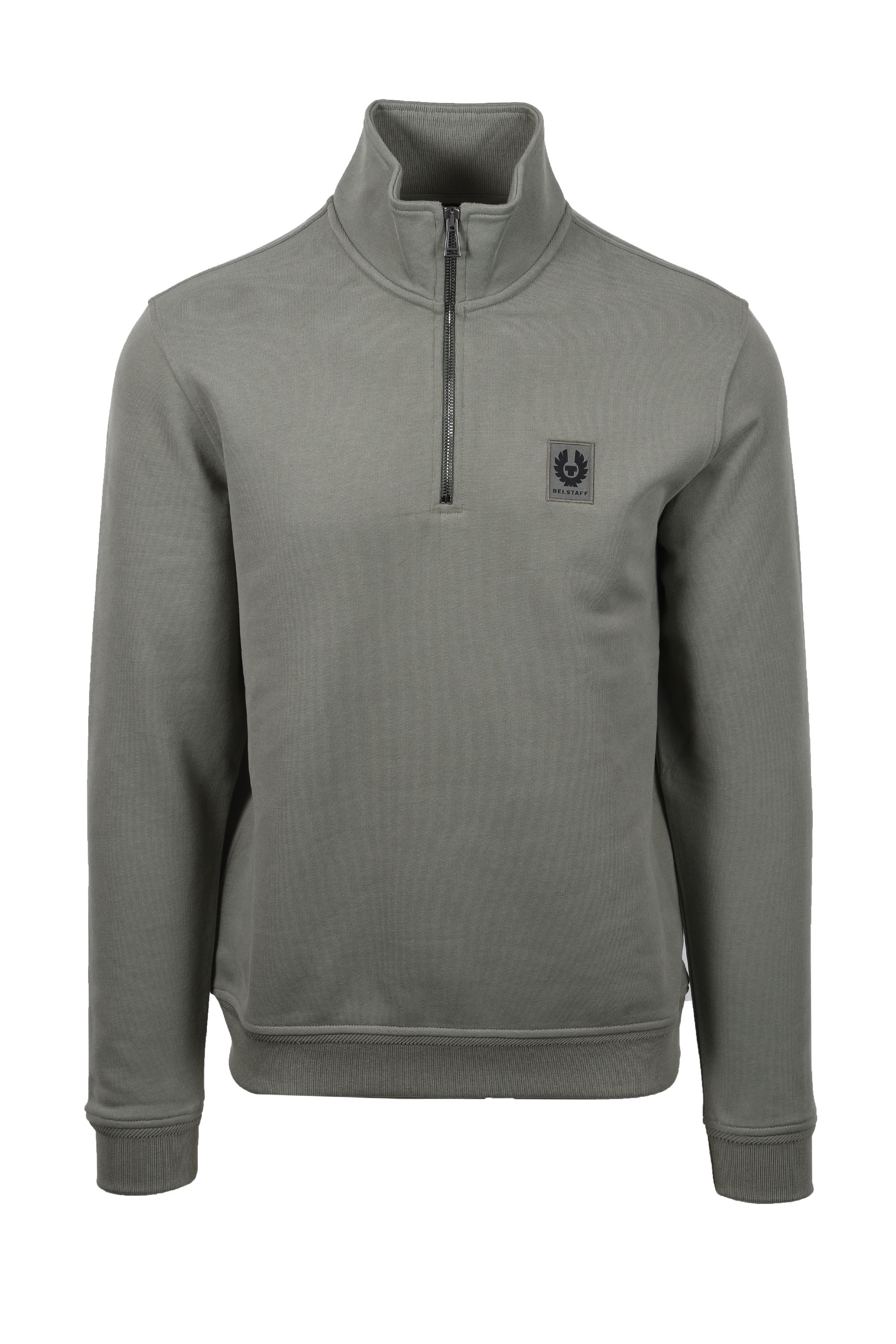 Belstaff Half Zip Sweatshirt Sage Green – Michael Stewart