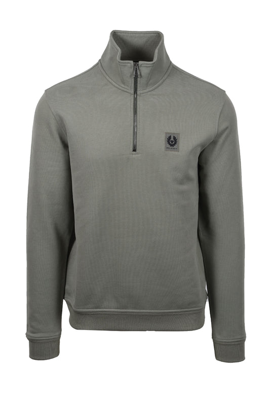 Belstaff Half Zip Sweatshirt Sage Green