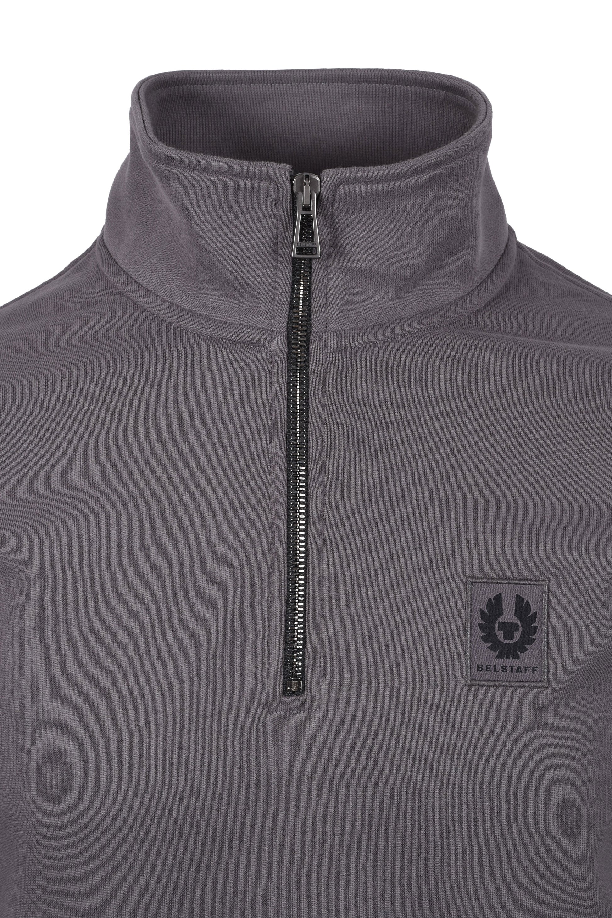 Belstaff Half Zip Sweatshirt Tornado Grey – Michael Stewart