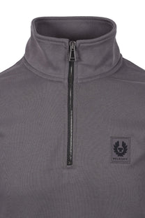 Belstaff Half Zip Sweatshirt Tornado Grey Belstaff