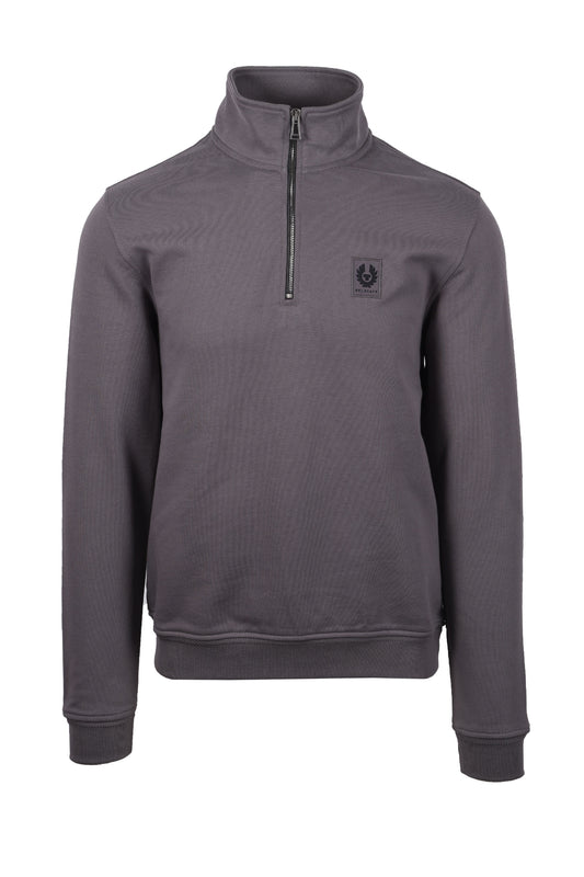 Belstaff Half Zip Sweatshirt Tornado Grey