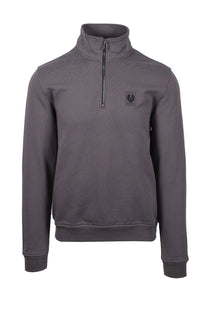 Belstaff Half Zip Sweatshirt Tornado Grey Belstaff