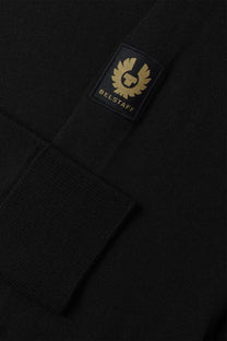 Belstaff Kyle Knitted Polo Shirt Black Belstaff
