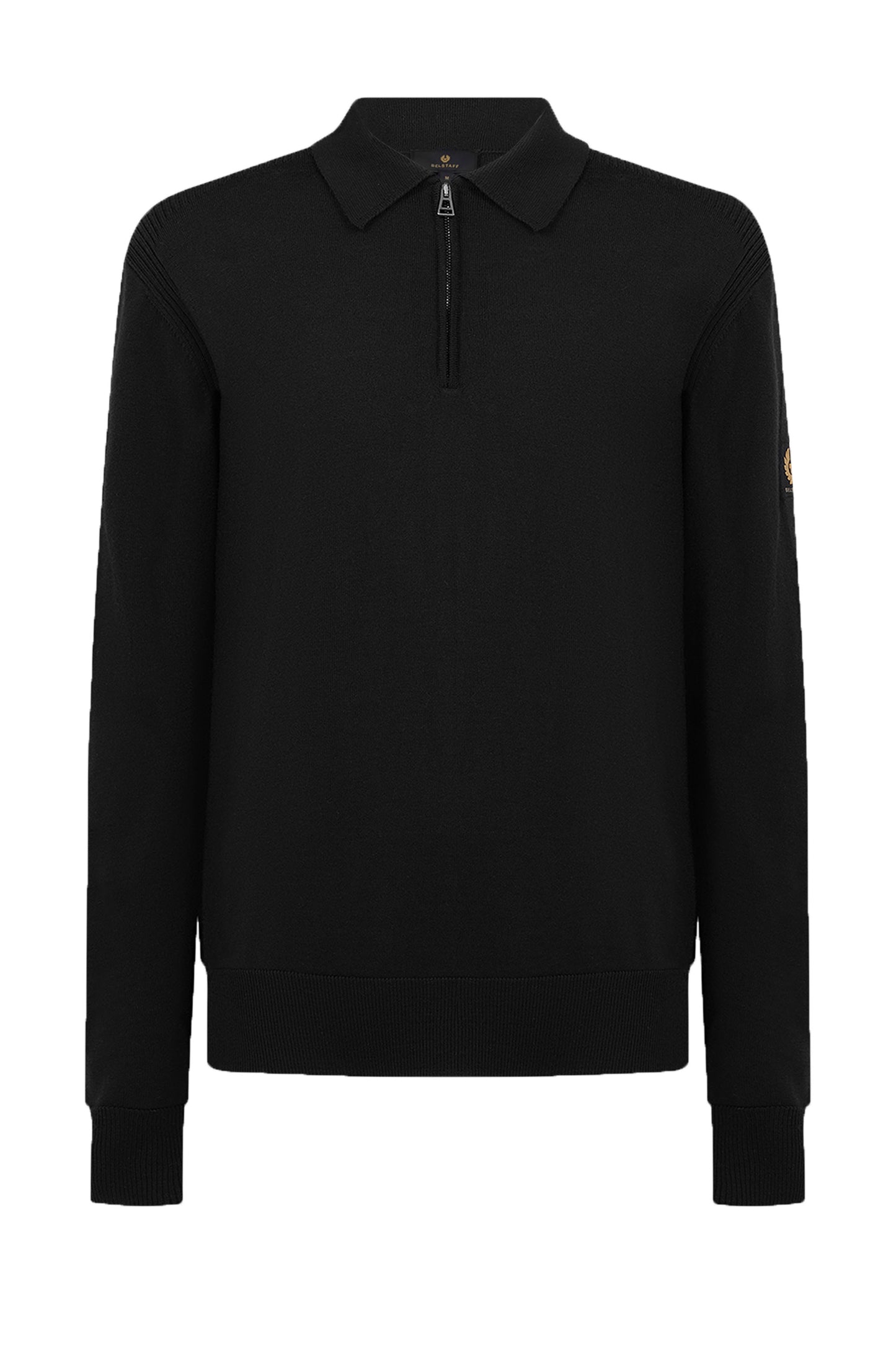 Belstaff Kyle Knitted Polo Shirt Black