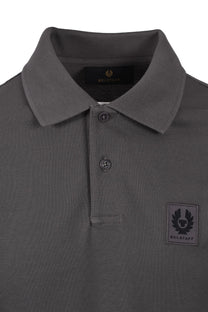 Belstaff Long Sleeved Polo Shirt Tornado Grey Belstaff