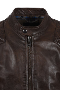 Belstaff Outlaw Leather Jacket Dark Earth Belstaff