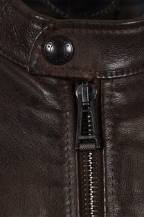 Belstaff Outlaw Leather Jacket Dark Earth Belstaff