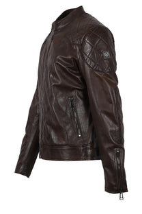 Belstaff Outlaw Leather Jacket Dark Earth Belstaff