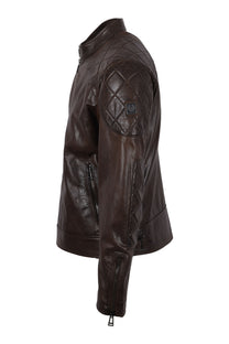 Belstaff Outlaw Leather Jacket Dark Earth Belstaff