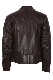 Belstaff Outlaw Leather Jacket Dark Earth Belstaff