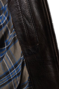 Belstaff Outlaw Leather Jacket Dark Earth Belstaff