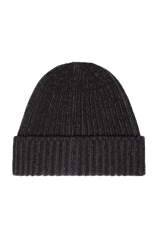 Belstaff Plated Watch Hat Black/Tornado Grey