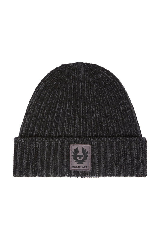 Belstaff Plated Watch Hat Black/Tornado Grey