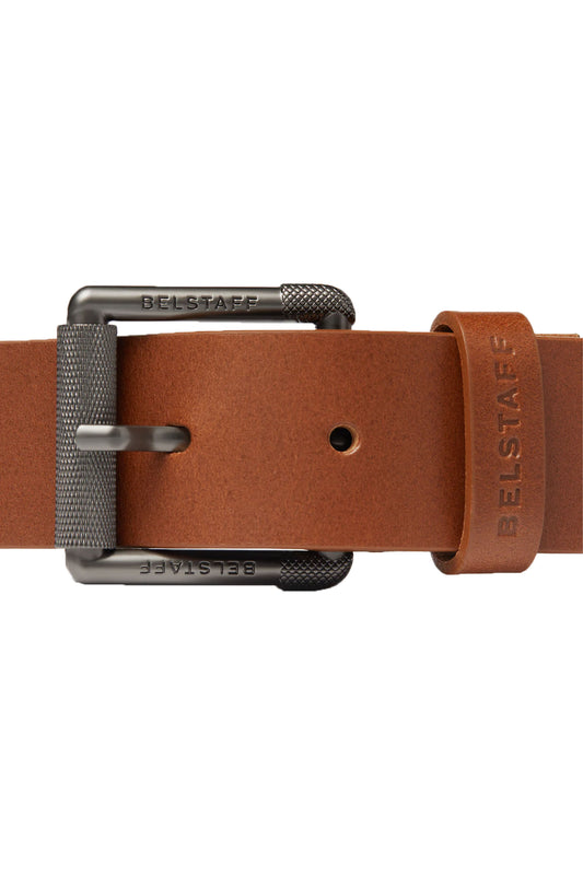 Belstaff Roller Buckle Belt Earth Brown
