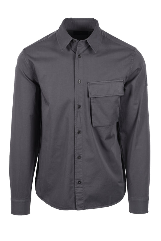 Belstaff Scale Long Sleeved Shirt Tornado Grey