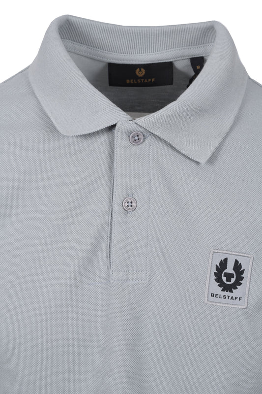 Belstaff Short Sleeve Polo Shirt Quarry Blue