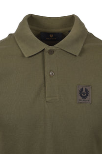 Belstaff Short Sleeve Polo Shirt True Olive Belstaff