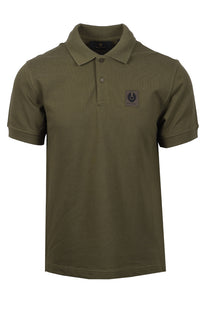 Belstaff Short Sleeve Polo Shirt True Olive Belstaff