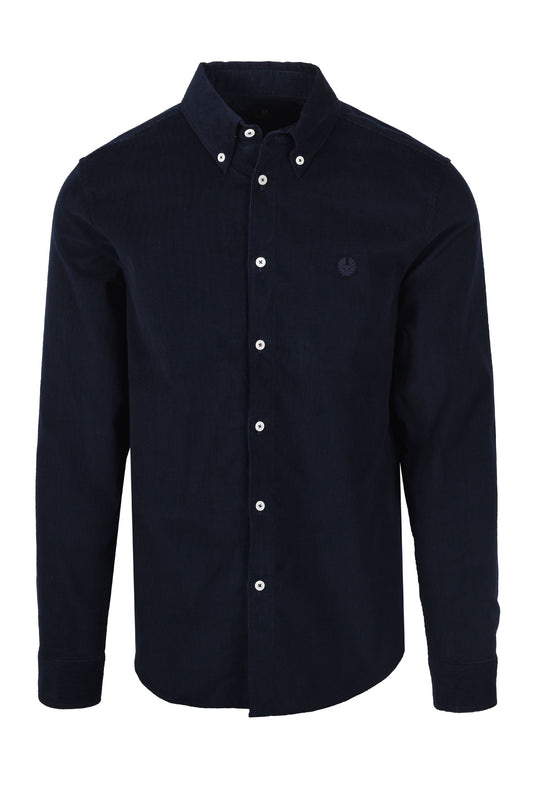 Belstaff Street Corduroy Shirt Dark Ink