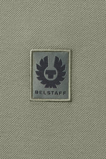 Belstaff Tipped Polo Shirt Sage Green Belstaff