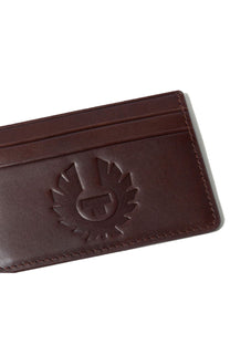 Belstaff Wheatle Leather Card Holder Antique Brown Belstaff