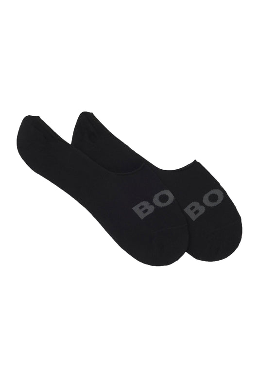 Boss Black 2 Pack Invisible Socks Black