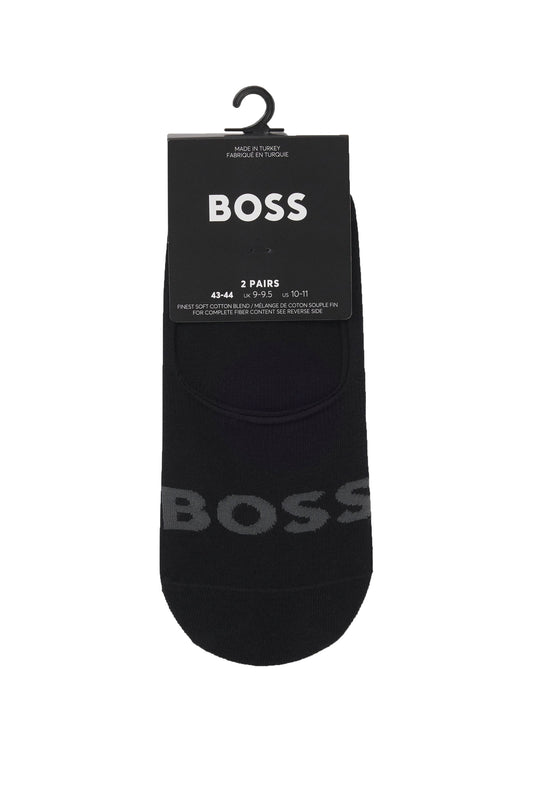 Boss Black 2 Pack Invisible Socks Black