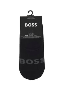 Boss Black 2 Pack Invisible Socks Black Boss Black