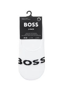 Boss Black 2 Pack Uni Logo Socks White Boss Black