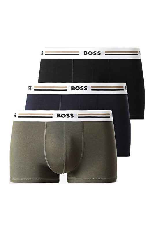 Boss Black 3 Pack Trunk Revive Green/Black/Navy