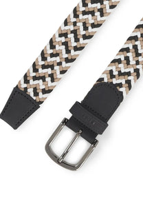 Boss Black Sash Woven Belt Stone Boss Black