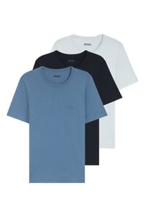 Boss Black 3 PACK T-SHIRT MULTI BLUE Boss Black Michael Stewart Menswear