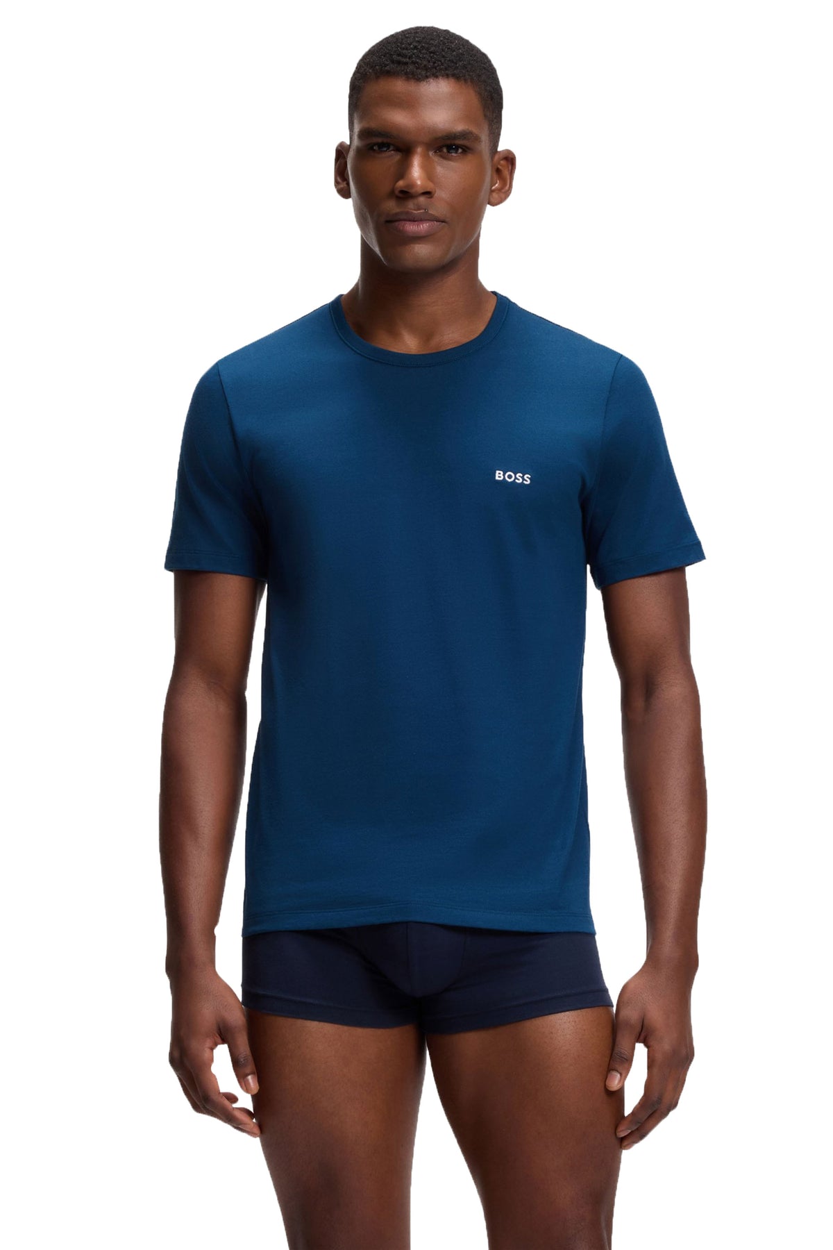 Boss Black 3 PACK T-SHIRT OPEN BLUE