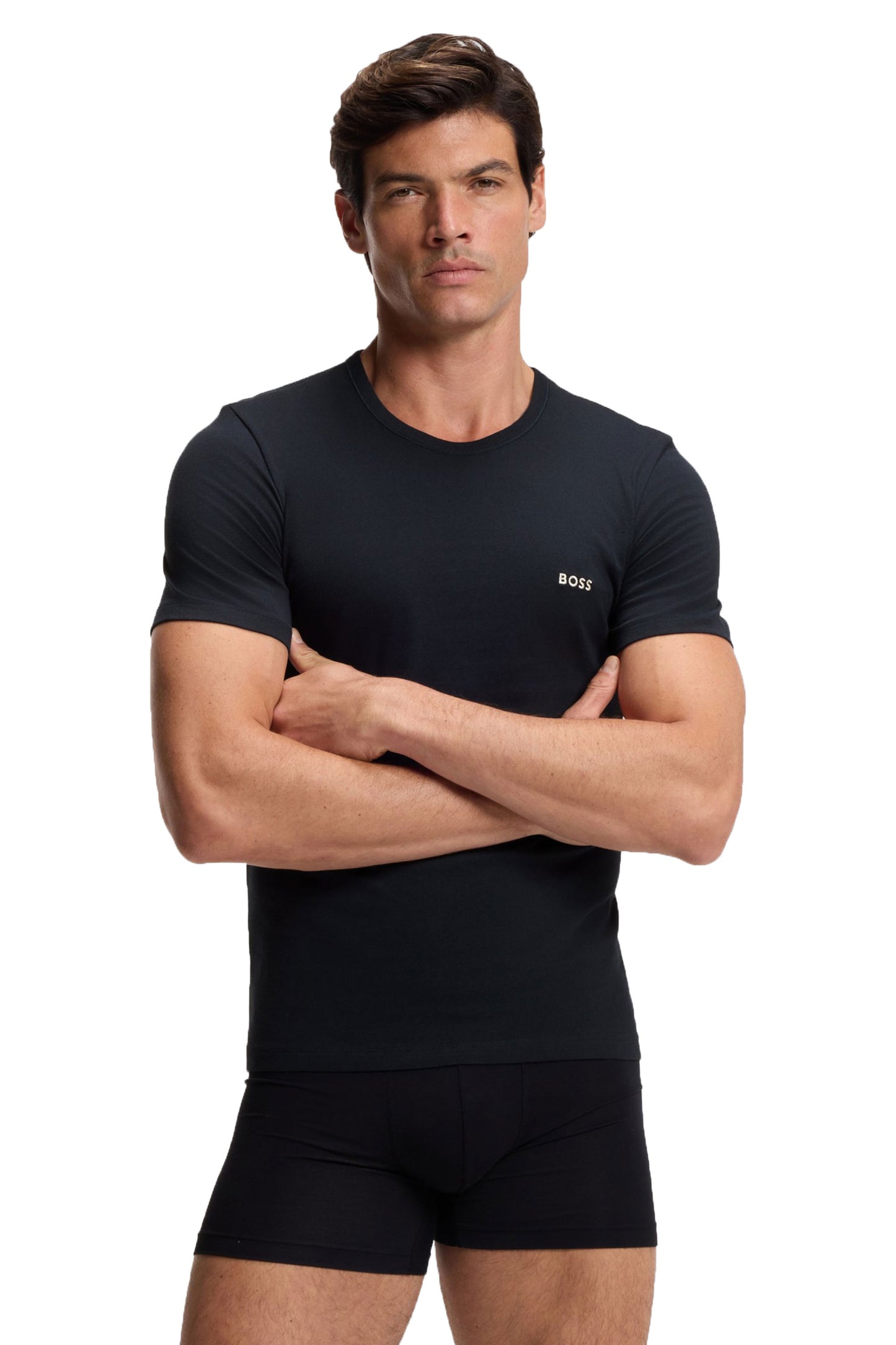 Boss Black 3 Pack T-Shirts Black/Navy/Beige