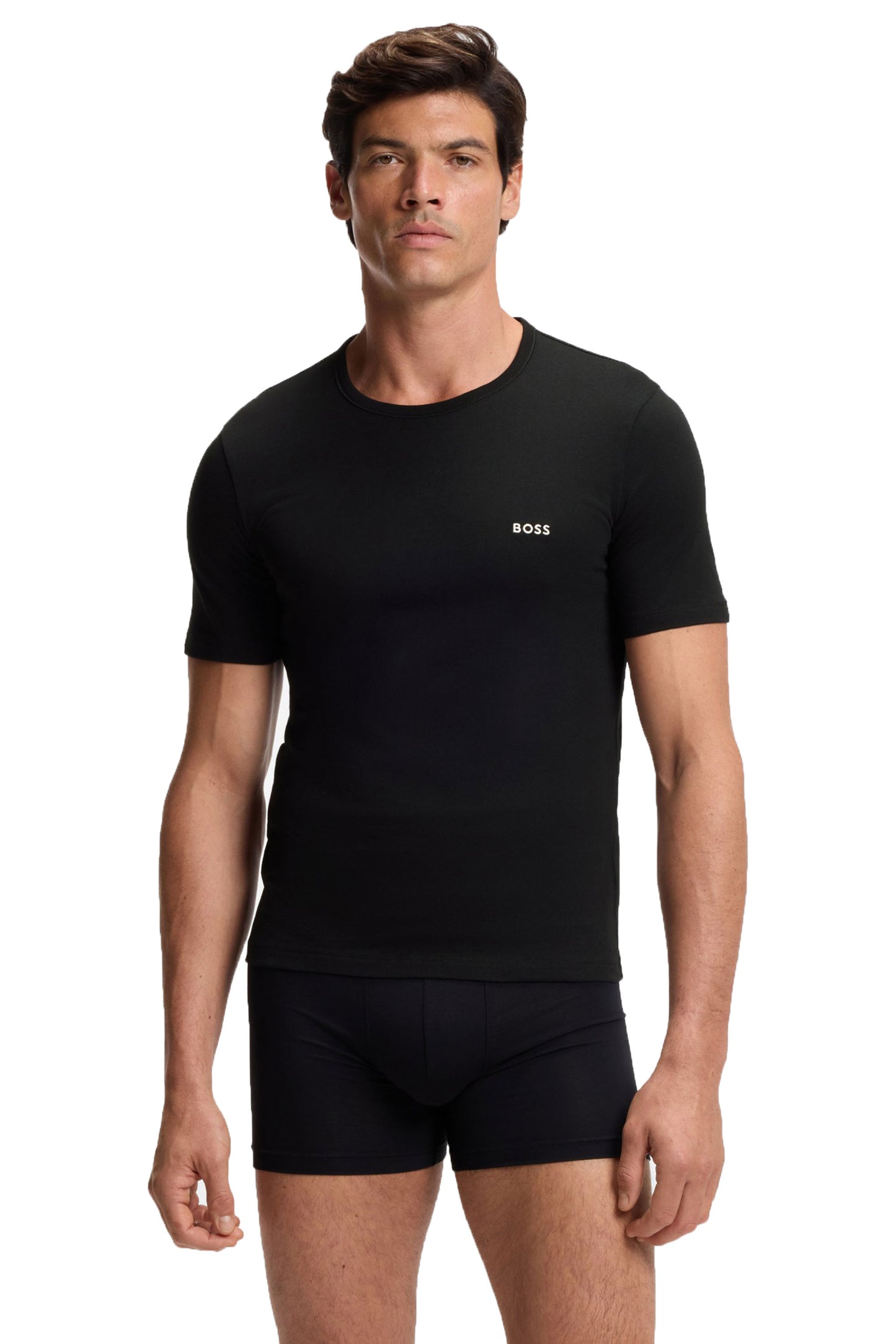 Boss Black 3 Pack T-Shirts Black/Navy/Beige