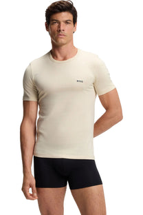 Boss Black 3 Pack T-Shirts Black/Navy/Beige Boss Black