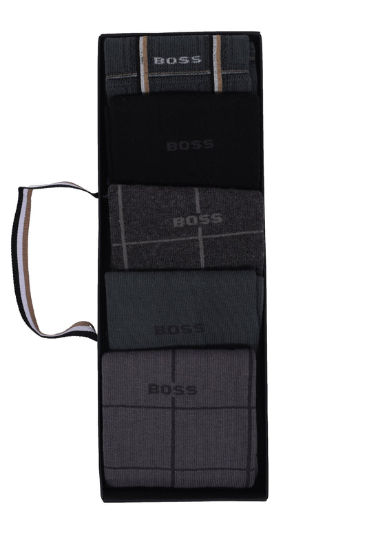 Boss Black 5P SOCK GIFT SET GREY MULTI
