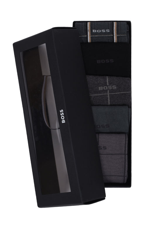 Boss Black 5P SOCK GIFT SET GREY MULTI