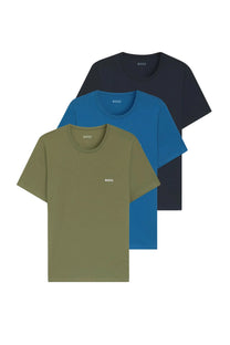Boss Black BOSS 3 PACK T-SHIRT GREEN/NAVY/BLUE Boss Black